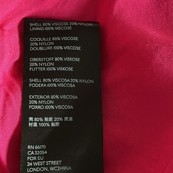 Maeve Women’s Marlene Tiered High Low Maxi Dress Sleeveless Hot Pink Size XS - Picture 9 of 9